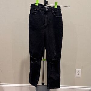 Abercrombie & Fitch Ultra High Rise Jeans-Black Rinse